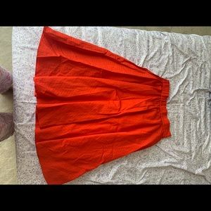 Uniqlo orange skirt
